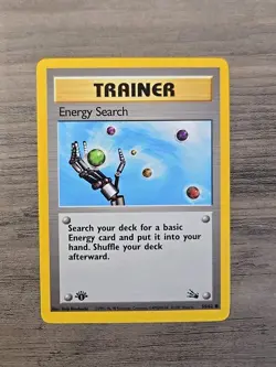Pokemon TCG Energy Search 59/62 1st Edition Fossil NM - Image 1