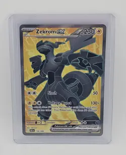 Pokemon TCG: Zekrom ex Ultra Rare SV: Black Bolt 158/086 - Image 1