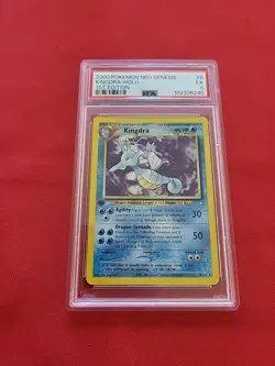 Pokemon: Kingdra #8/111 1st Edition Neo Genesis 2000 Holo - Vintage PSA 5 - D6 - Image 3