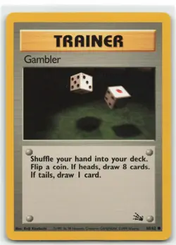 Gambler Common Pokemon Fossil 60/62 LP - Image 1