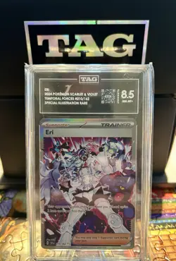 TAG NM MT 8.5 -Pokemon TCG Temporal Forces Eri 210/162 Special illustration Rare - Image 1