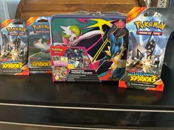Pokemon Collector Chest Fall Tin TCG New Factory Sealed 3 Boosters From Sparks - Image 1
