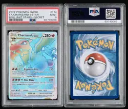 2022 Pokemon FA/Charizard SWSH #174 VSTAR Brilliant Stars Secret PSA 9 - Image 3