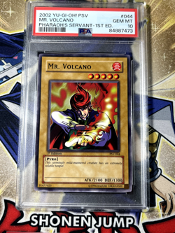 Yugioh PSA 10 Mr. Volcano PSV-044 1st Edition Common - Image 2
