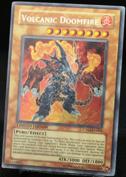 Yu-Gi-Oh! Volcanic Doomfire CT04-EN004 Secret Rare LTD [EX-NM] American| EN 2007 - Image 3