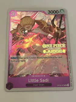 Little Sadi (Judge) OP02-073 One Piece Promotion Cards Foil - Image 1