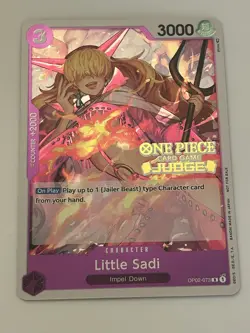 Little Sadi (Judge) OP02-073 One Piece Promotion Cards Foil - Image 2
