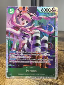 One Piece CCG Perona The Azure Sea's Seven SR Foil OP14-033 NM - Image 1