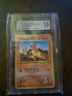 Blaine's Charmander No. 004 Guren City Gym Deck Japanese Pokemon Card CGC 10 - Image 1