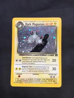 Pokemon Cards: Team Rocket Rare Holo: Dark Magneton 11/82 - Image 1
