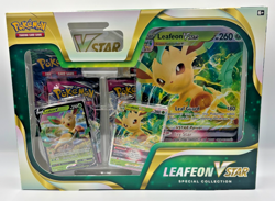 Pokemon Cards - Leafeon Vstar Special Collection Box - SEALED - Evolving Fusion - Image 1