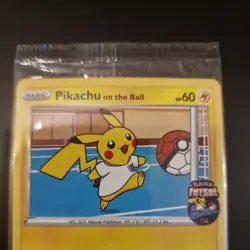 Sealed - Pikachu On the Ball Pokemon Card, 001/005, Fustal Football Promo - Image 2