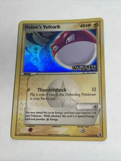 Holon's Voltorb 71/113 EX Delta Species Reverse Holo Stamped Pokemon Card LP - Image 1