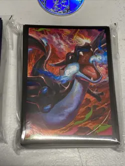 New Pokemon TCG Phantasmal Flames UPC Sealed Card Sleeves + Coins - Image 3