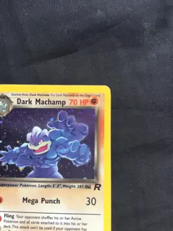 Pokemon Cards: Team Rocket Rare Holo: Dark Machamp 10/82 - Image 4