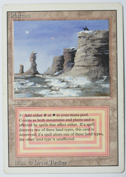 Plateau Magic Card Dual Land Revised MTG Reserved List - Image 1
