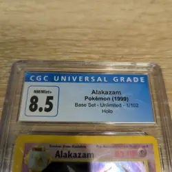 Alakazam 1/102 Base Set Holo Rare Pokemon Card CGC 8.5 - Image 3