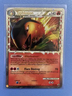 Typhlosion HGSS09 Prime Black Star Promo Pokemon Card Lightly Played - Image 2