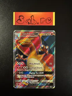 LP Condition Charizard GX Full Art Promo SM60 Pokemon Card - Image 1