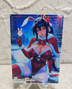 Akeno Himejima Trading Card Waifu Goddess Story Anime Girl holo Karte Manga Full - Image 1