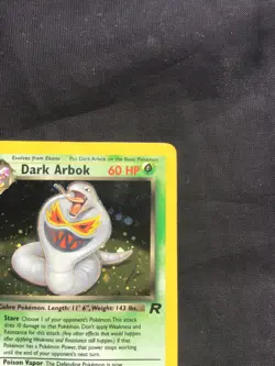 Pokemon Cards: Team Rocket Rare Holo: Dark Arbok 2/82 - Image 4