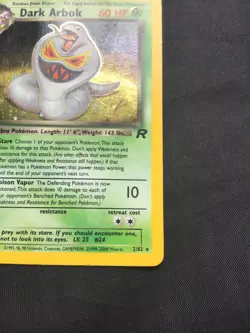 Pokemon Cards: Team Rocket Rare Holo: Dark Arbok 2/82 - Image 5