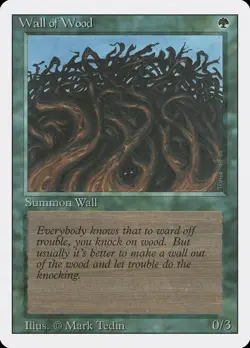 Wall of Wood - Revised Edition (3ED) - MTG Rare English Non Foil - Image 1