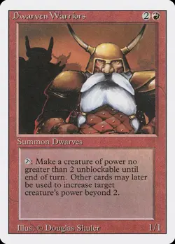 Dwarven Warriors - Revised Edition (3ED) - MTG Rare English Non Foil - Image 1