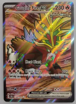 Gouging Fire ex 188/162 SV05: Pokemon Temporal Forces Holo NM - Image 1
