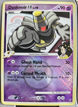 Dusknoir FB lv 50 Pokemon League Cross Holo 2009 Platinum: Supreme Victors Card - Image 1