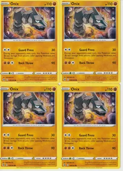 Pokemon - 4x Onix 138/264 - Fusion Strike - NM/M -New - Image 1