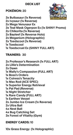 Mega Venusaur Ex & Meganium - Pokemon TCG - OutTheBoxTCG Custom Meta Decks - Image 2