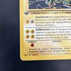 Magneton 26/62 Fossil 1st Edition Rare Pokemon Non Holo - Image 5
