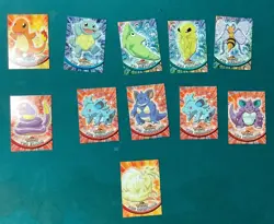 Pokemon 1999 Topps TV Animation Edition Lot Of 11 - Image 1