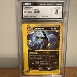 2003 Pokemon Skyridge Umbreon #32 - CGC 8 - Image 1