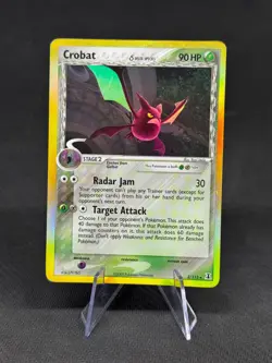 Pokemon TCG: Crobat 2/113 EX: Delta Species Delta Species NM Reverse Holo Rare - Image 1