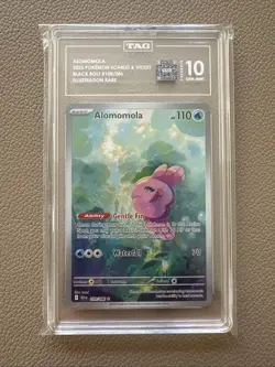 Alomomola Holo Illustration Rare 2025 TCG Pokemon Black Bolt TAG Gem Mint 10 - Image 1
