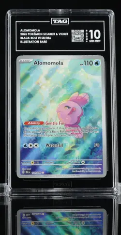 Alomomola Holo Illustration Rare 2025 TCG Pokemon Black Bolt TAG Gem Mint 10 - Image 3