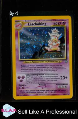 LASCHOKING POKEMON 14/111 2000 BASE SET GERMAN - Image 1