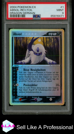 ABSOL POKEMON 1/97 2004 DRAGON HOLO RARE DEUTSCH PSA 9 - Image 1