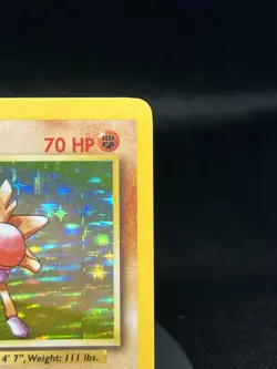 Pokemon TCG Hitmonchan 7/102 Base Set Holo Rare NM - Image 3