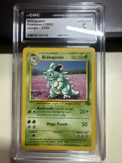 Nidoqueen Pokemon 1999 Jungle Base Set 23/64 Vintage Rare Original - Image 1