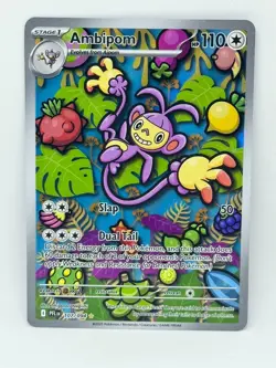 Pokemon TCG Ambipom Illustration Rare 107/094 Me02: Phantasmal Flames Holo NM - Image 1