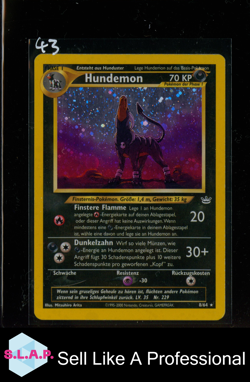 HUNDEMON POKEMON 8/64 2000 BASE SET HOLO GERMAN - Image 1