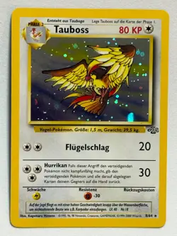 Pokemon Tauboss 8/64 Dschungel Jungle Rare Holo Deutsch WOTC - Image 1