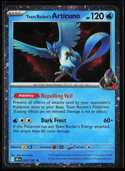 Pokemon TCG: Team Rocket's Articuno Cosmos Holo - Destined Rivals - 051/182 - Image 1