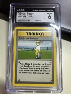 Pokemon Breeder 1999 Base Set 76/102 Vintage Rare Original - Image 1
