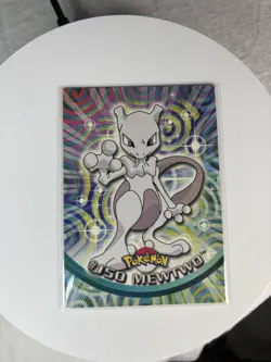 Topps Pokemon MEWTWO #150 Blue Logo Non Holo TV Animation Edition - Image 1
