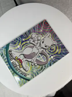 Topps Pokemon MEWTWO #150 Blue Logo Non Holo TV Animation Edition - Image 2