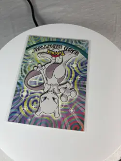 Topps Pokemon MEWTWO #150 Blue Logo Non Holo TV Animation Edition - Image 5